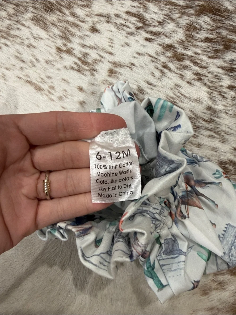 Baby Western Print Ruffle Bloomers